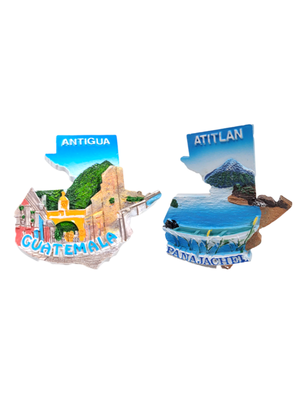 RECUERDO RESINA MAPA DE GUATEMALA