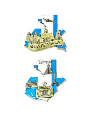 RECUERDO MAGNETICO MAPA GUATEMALA